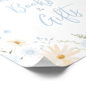 Blue Rabbit Somebunny Baby Duschbücher und Geschen Poster (Ecke)