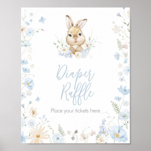 Blue Rabbit Somebunny Baby Duschdusche Windeln Raf Poster (Vorne)