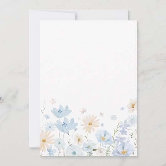 Blue Rabbit Somebunny Baby Dusche Einladung (Rückseite)