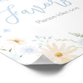 Blue Rabbit Somebunny Baby Duwer Favoriten Poster (Ecke)