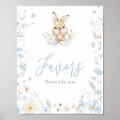 Blue Rabbit Somebunny Baby Duwer Favoriten Poster (Vorne)