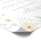 Blue Rabbit Somebunny Baby Shower Envelope Station Poster (Ecke)