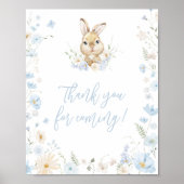 Blue Rabbit Somebunny Danke, dass du gekommen bist Poster (Vorne)