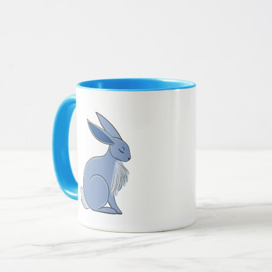 Blue Rabbit Tasse (Vorderseite Links)