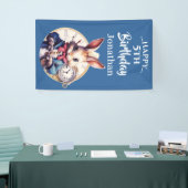 Blue Rabbit-Thema Banner (Messeveranstaltung)