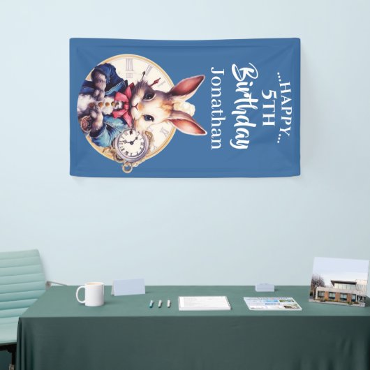 Blue Rabbit-Thema Banner (Messeveranstaltung)
