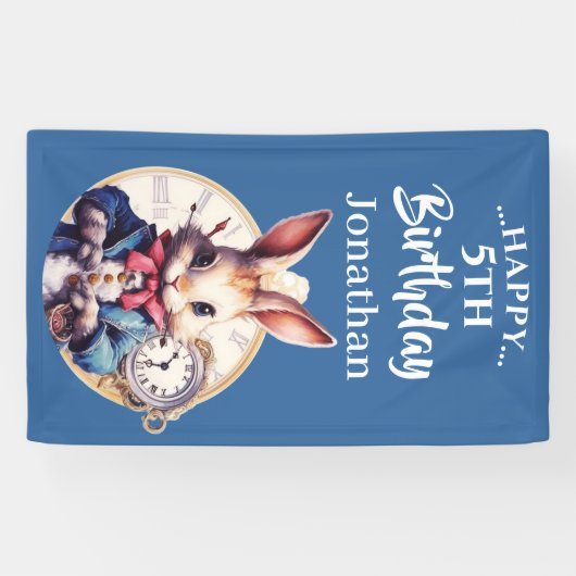 Blue Rabbit-Thema Banner (Horizontal)