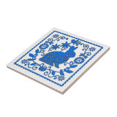 Blue Rabbit Tile, Text hinzufügen Tile Fliese (Seite)
