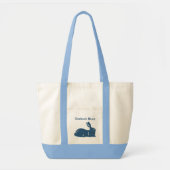 Blue Rabbit Tote Bag Doebuck Blues Tragetasche (Vorne)