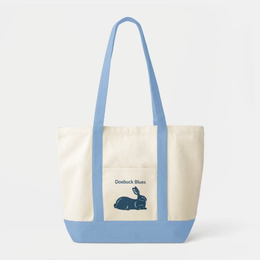 Blue Rabbit Tote Bag Doebuck Blues Tragetasche (Vorne)