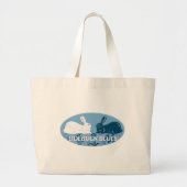 Blue Rabbit Tote Bag Jumbo Stoffbeutel (Vorne)