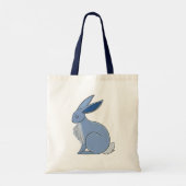 Blue Rabbit Tragetasche (Rückseite)