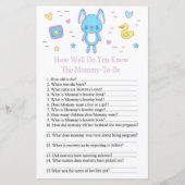 Blue Rabbit Wie gut kennen Sie das Baby Duschgame? (Vorderseite)