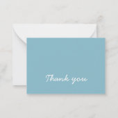 Blue Race Auto Geburtstag vielen Dank Mitteilungskarte (Rückseite)