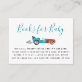 Blue Race Car Baby Babybuchanfrage Begleitkarte (Vorderseite)