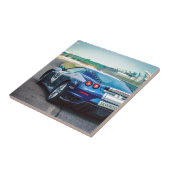 Blue Race Car Fliese (Seite)