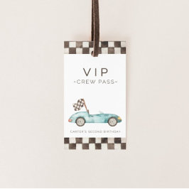 Blue Race Car Funny Geschenkanhänger