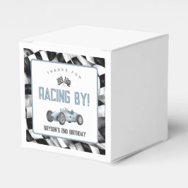 Blue Race Car Geburtstagsparty Geschenkschachtel