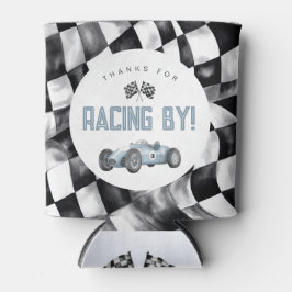 Blue Race Car Geburtstagsparty kann die Gunst des  Dosenkühler