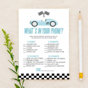Blue Race Car in Your Phone Baby Shooting Game