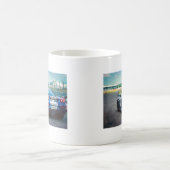 Blue Race Car Kaffeetasse (Mittel)
