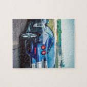 Blue Race Car Puzzle (Horizontal)