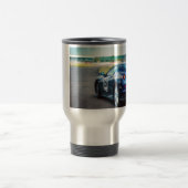 Blue Race Car Reisebecher (Mittel)