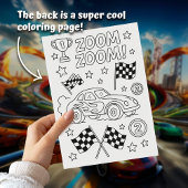 Blue Race Car Second Birthday Einladung