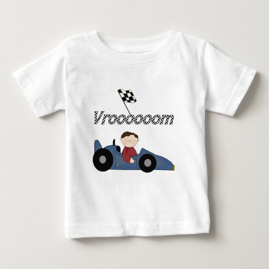 Blue Race Car Tshirts und Geschenke (Vorderseite)