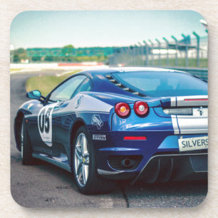 Blue Race Car Untersetzer