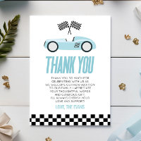 Blue Racecar Race Car Baby Dusche