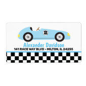 Blue Racecar Racing Vintag Race Car Shipping (Vorne)