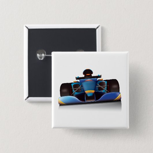 Blue Racing Car Button (Vorne & Hinten)