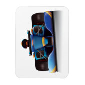 Blue Racing Car Magnet (Vertikal)