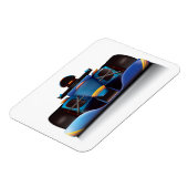 Blue Racing Car Magnet (Linke Seite)
