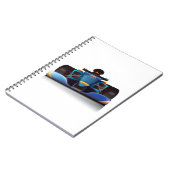 Blue Racing Car Notizblock (Linke Seite)