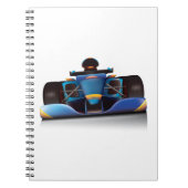 Blue Racing Car Notizblock (Vorderseite)