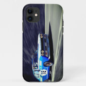 Blue Racing Car Phone Case (Rückseite)