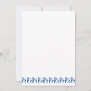 Blue Racing Sailboats individuelle Einladung