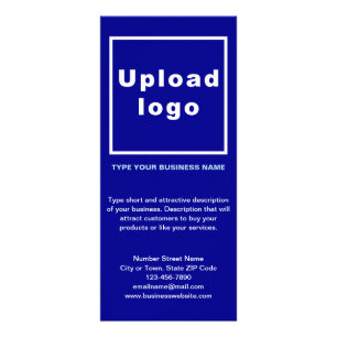 Blue Rack Card Werbekarte