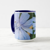 Blue Radicchio Blume N Bee Tasse (Vorderseite Links)