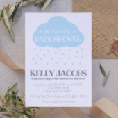 Blue Rain Cloud Baby Dusche mit Liebe Einladung