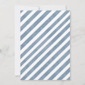 Blue Rainbow Baby Dusche Party Einladung (Rückseite)