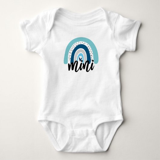 Blue Rainbow Baby Mini Strampler (Vorderseite)