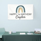Blue Rainbow Birthday Banner (Messeveranstaltung)