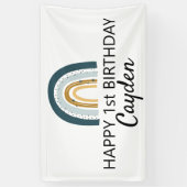 Blue Rainbow Birthday Banner (Vertikal)
