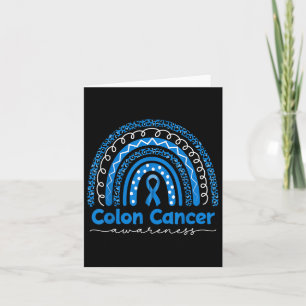 Blue Rainbow Blue Colon Cancer Bewusstsein Karte