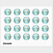 BLUE RAINBOW CLOUUES DANKE KINDER STICKER (Blatt)