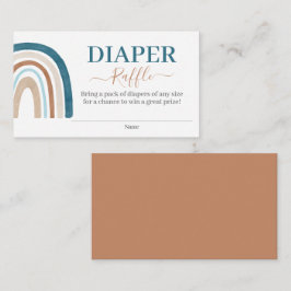 Blue Rainbow Diaper Raffle Begleitkarte