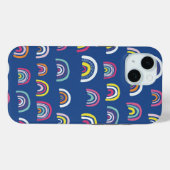 Blue Rainbow iPhone Case (Rückseite (Horizontal))